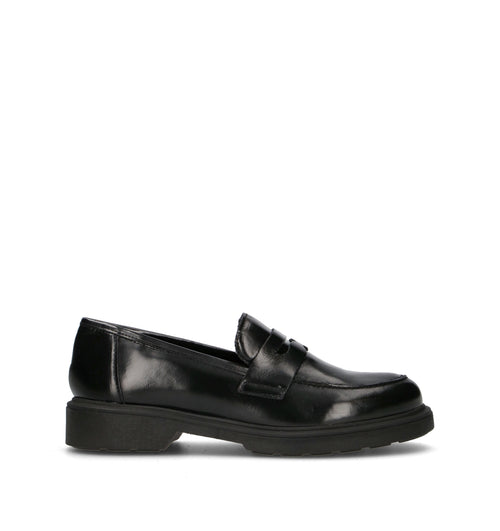 VARIOPINTO Mocassino donna nero in pelle