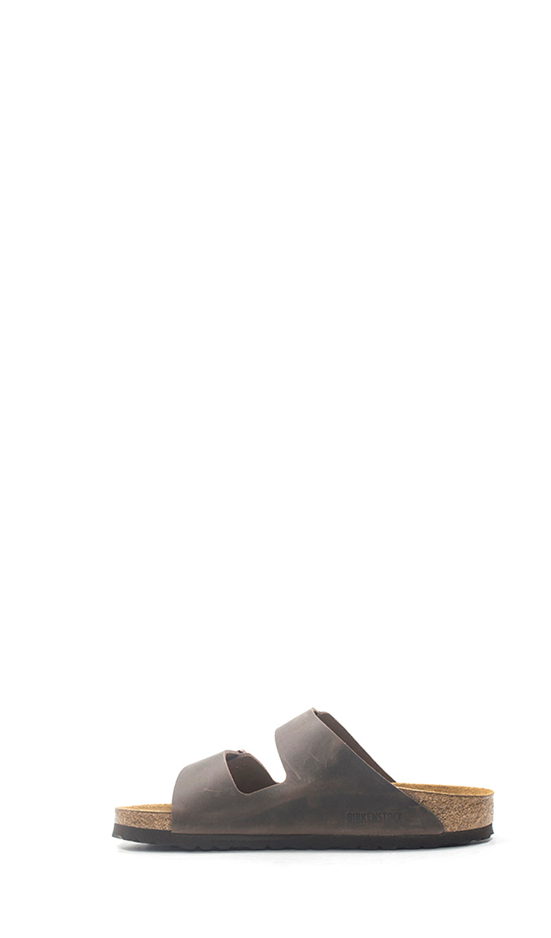 BIRKENSTOCK ARIZONA Ciabatta uomo marrone in pelle