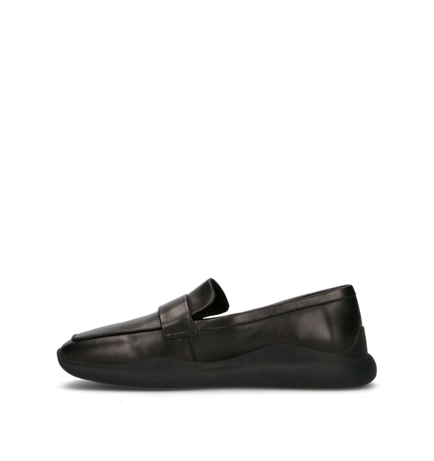 EMANUELLE VEE Mocassino donna nero in pelle