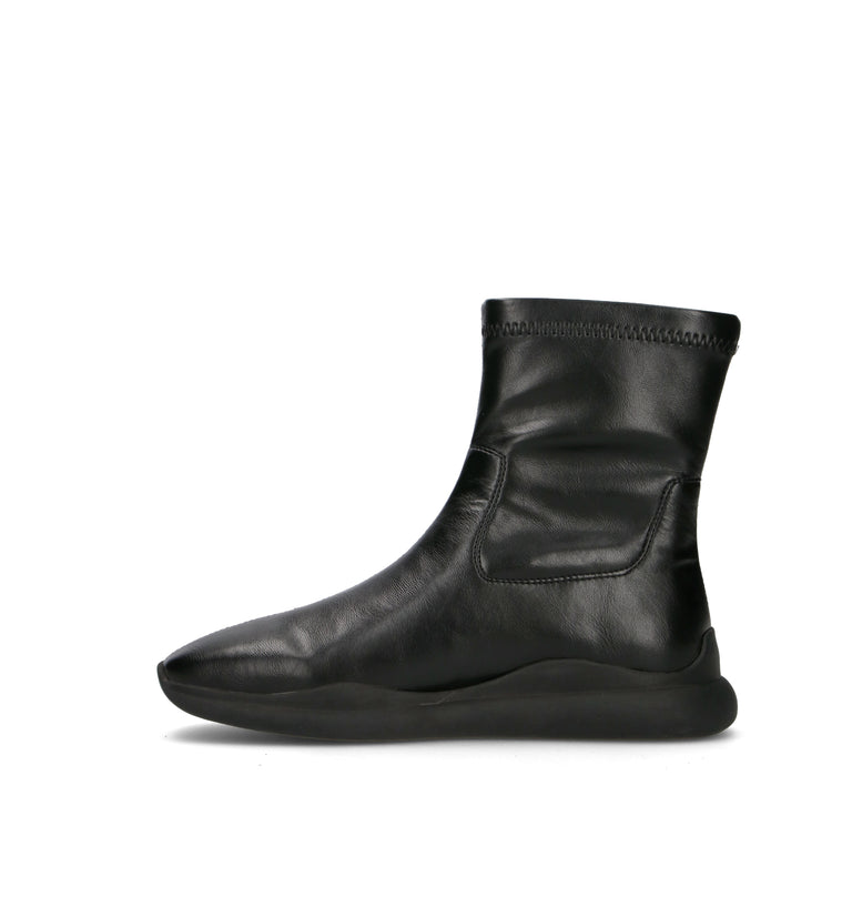 EMANUELLE VEE Tronchetto donna nero in pelle