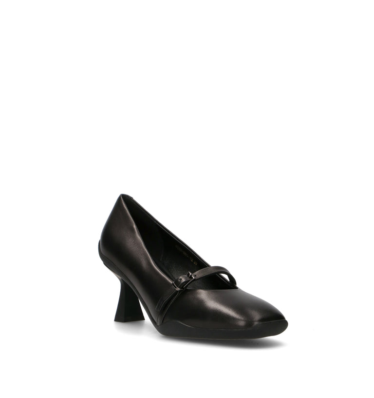 EMANUELLE VEE Décolleté donna nero in pelle