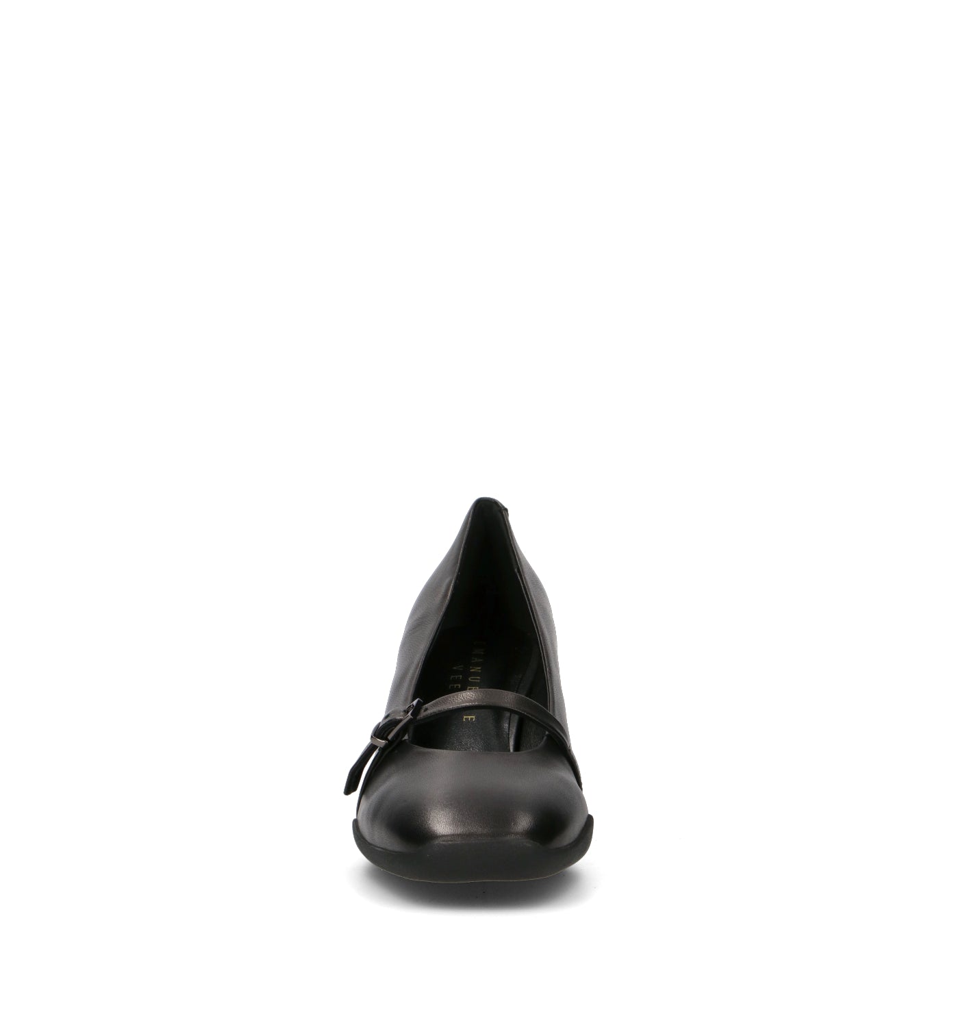 EMANUELLE VEE Décolleté donna nero in pelle