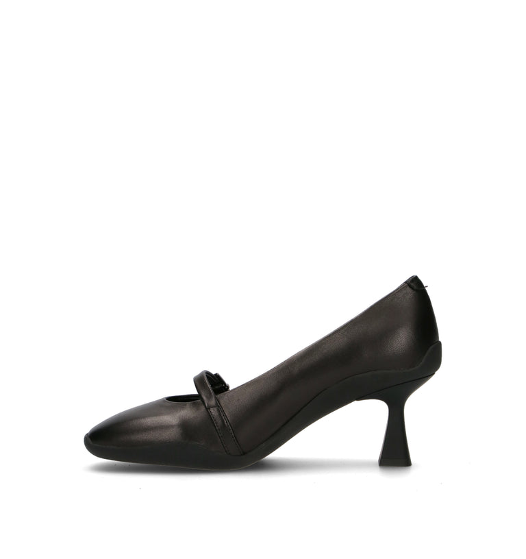 EMANUELLE VEE Décolleté donna nero in pelle