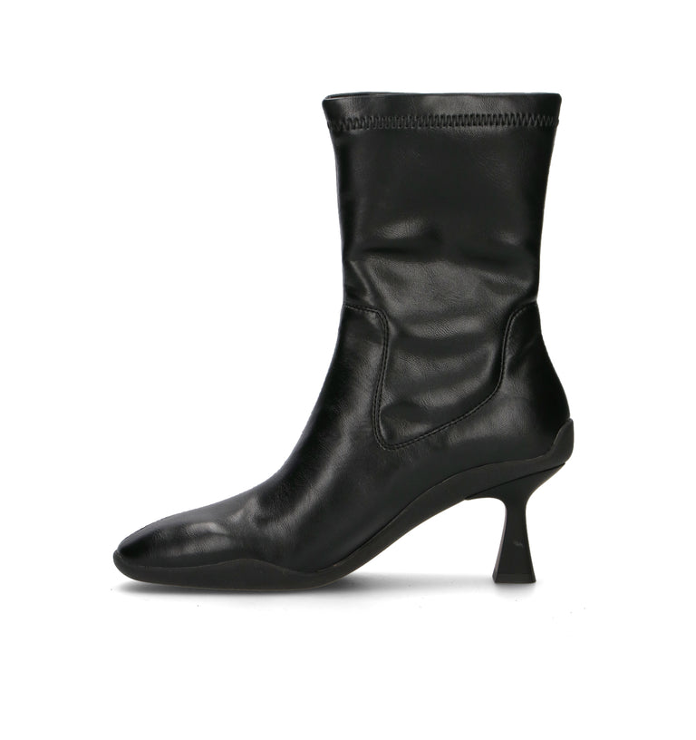 EMANUELLE VEE Tronchetto donna nero in pelle