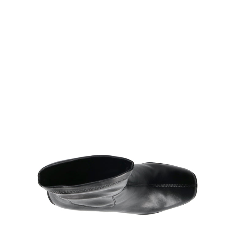 EMANUELLE VEE Tronchetto donna nero in pelle