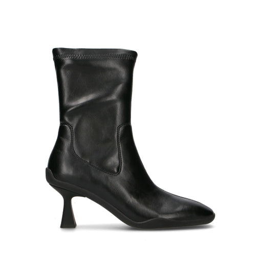 EMANUELLE VEE Tronchetto donna nero in pelle