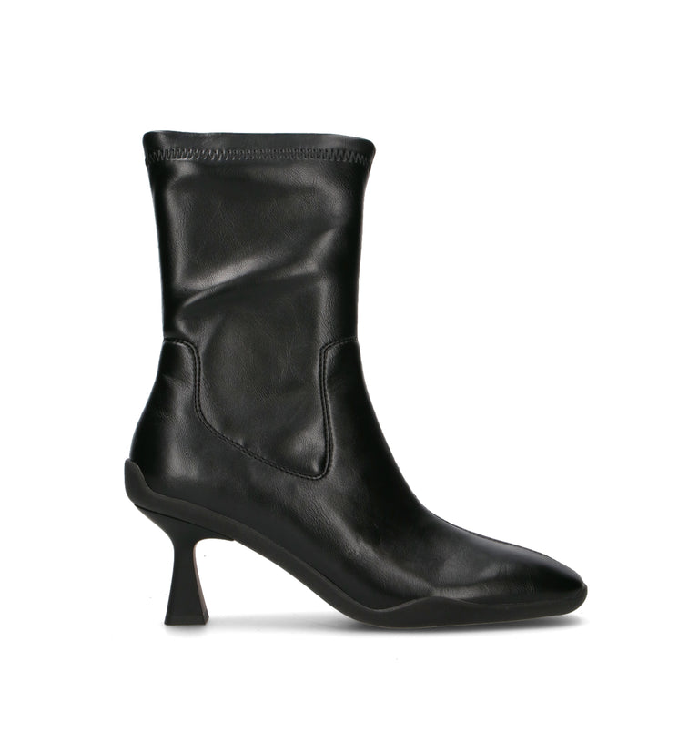 EMANUELLE VEE Tronchetto donna nero in pelle