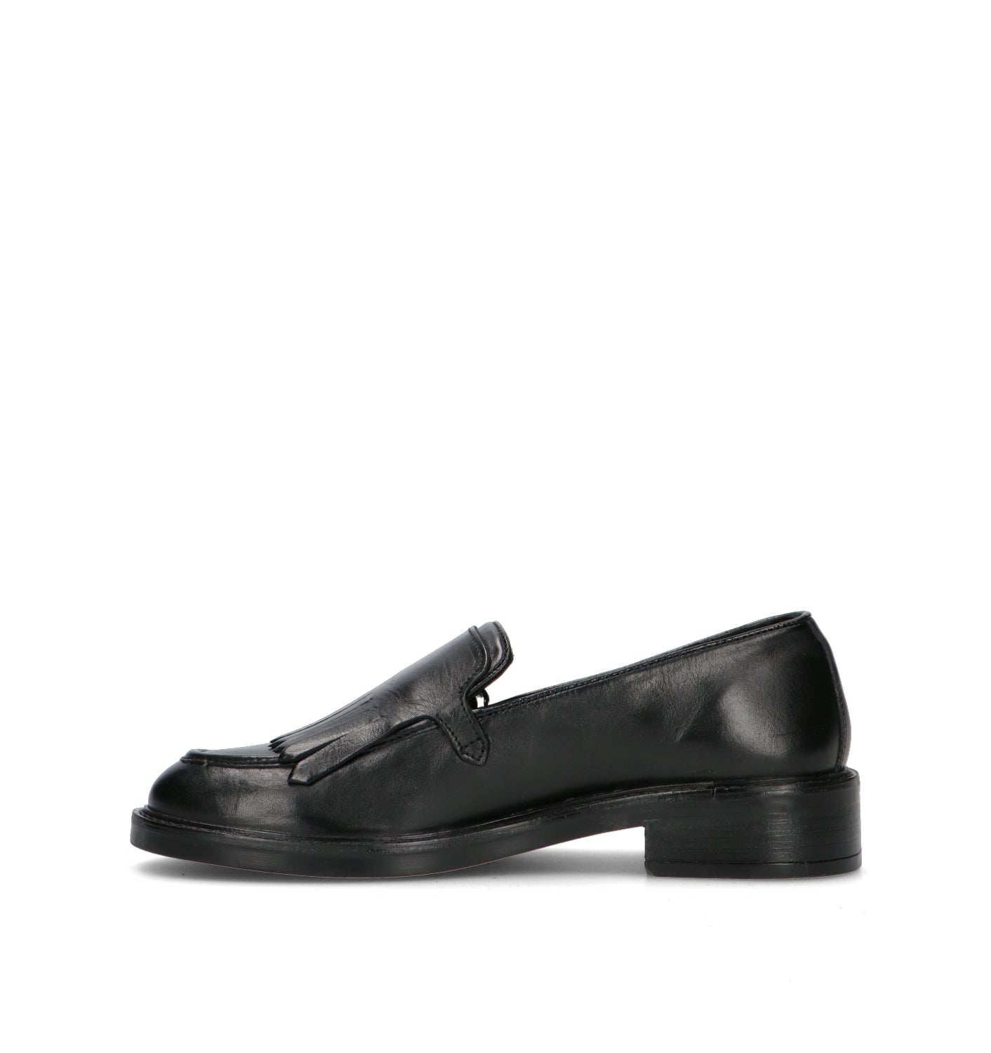 EMANUELLE VEE Mocassino donna nero in pelle