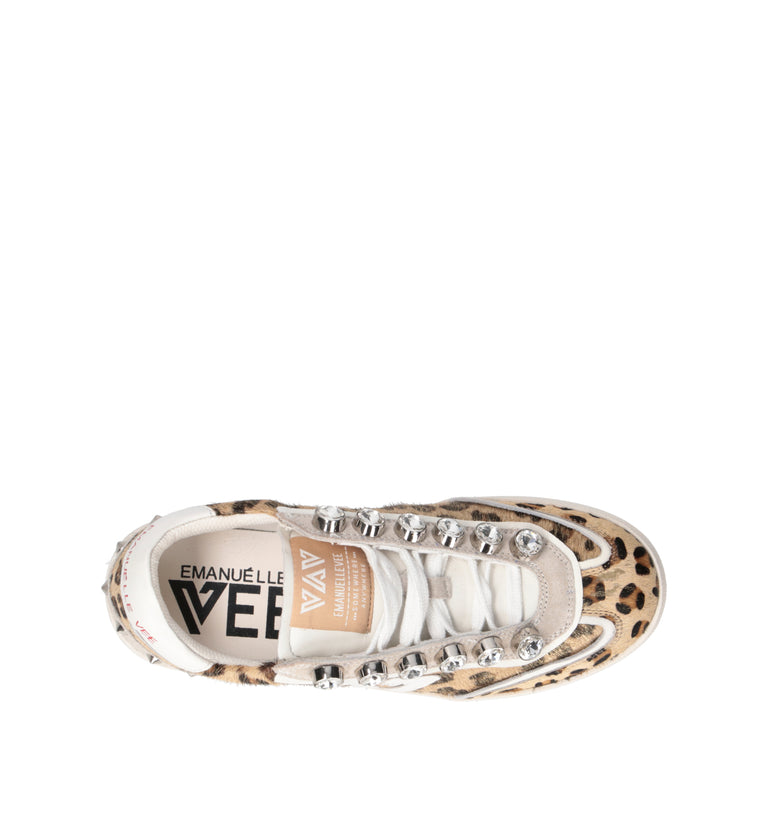 EMANUELLE VEE Sneaker donna maculata in cavallino