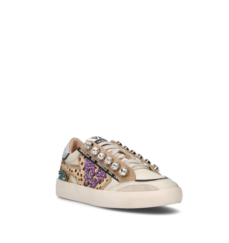 EMANUELLE VEE Sneaker donna multicolor in pelle