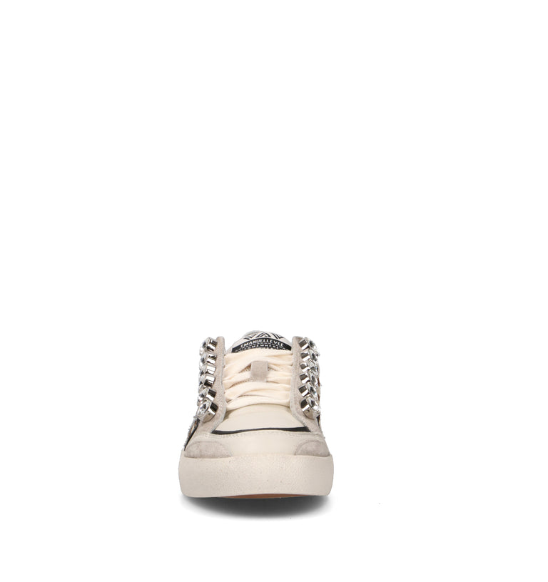 EMANUELLE VEE Sneaker donna bianca in pelle