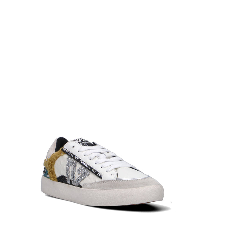 EMANUELLE VEE Sneaker donna bianca in pelle