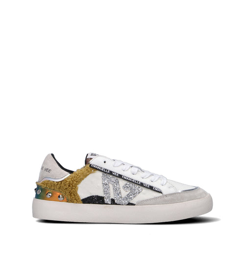 EMANUELLE VEE Sneaker donna bianca in pelle