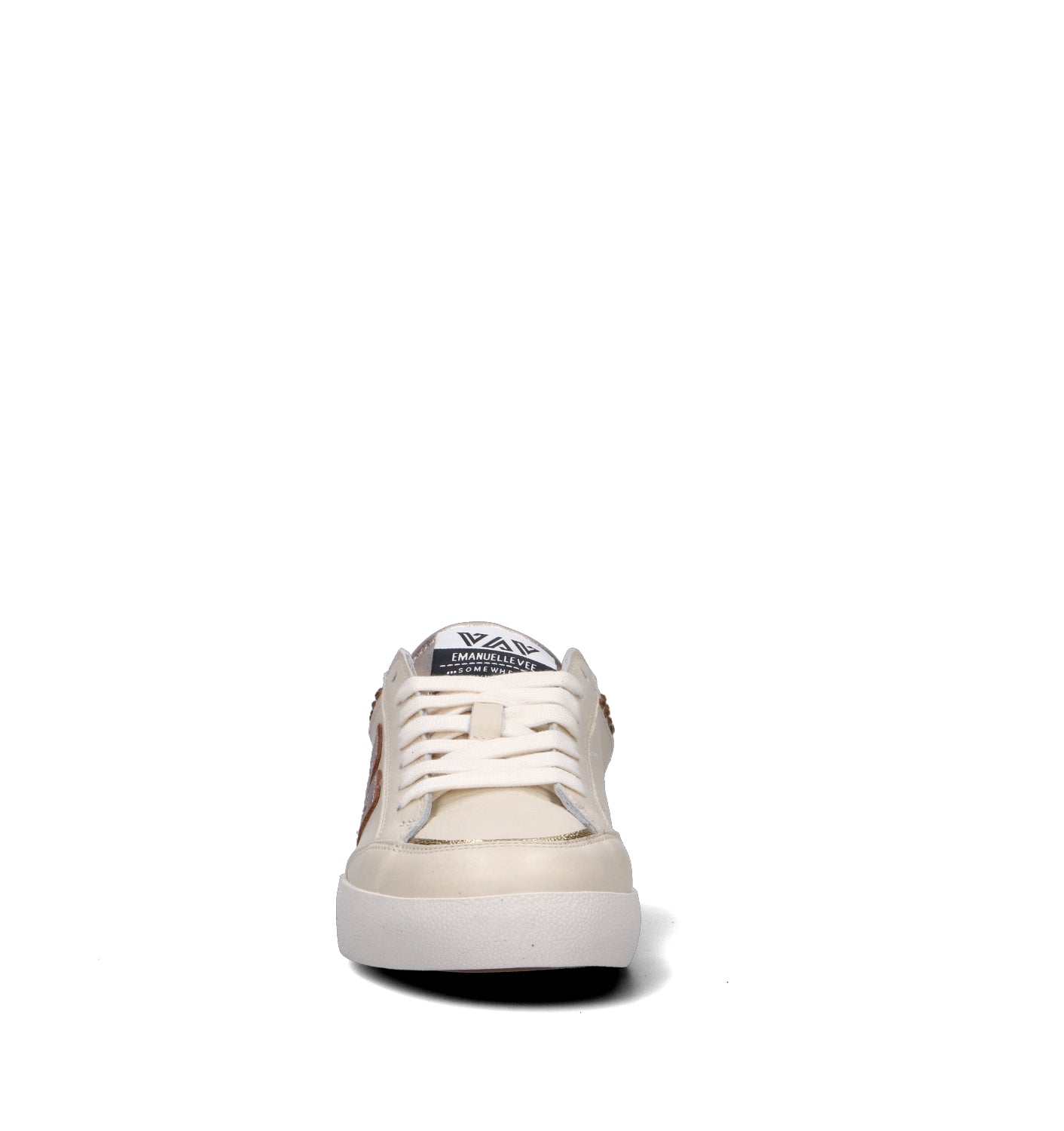 EMANUELLE VEE Sneaker donna avorio in pelle