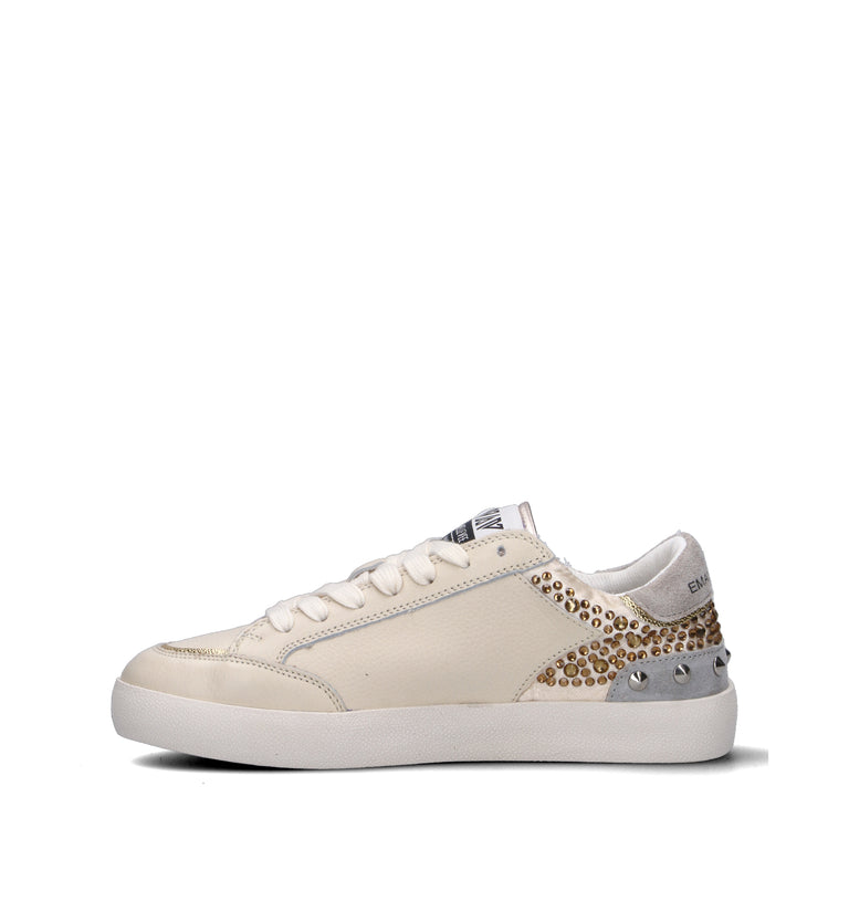 EMANUELLE VEE Sneaker donna avorio in pelle