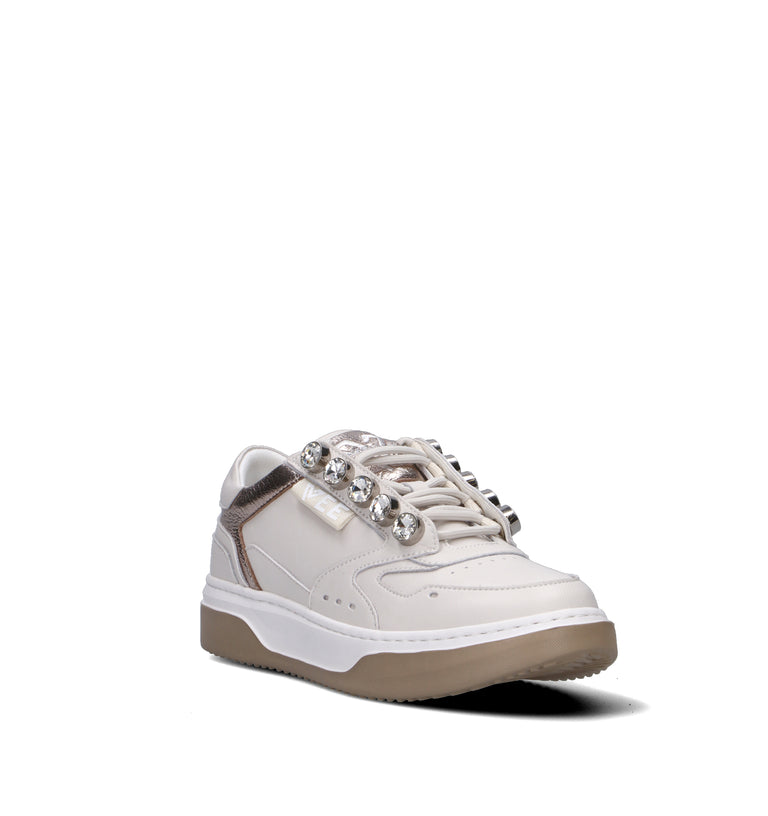 EMANUELLE VEE Sneaker donna bianca in pelle