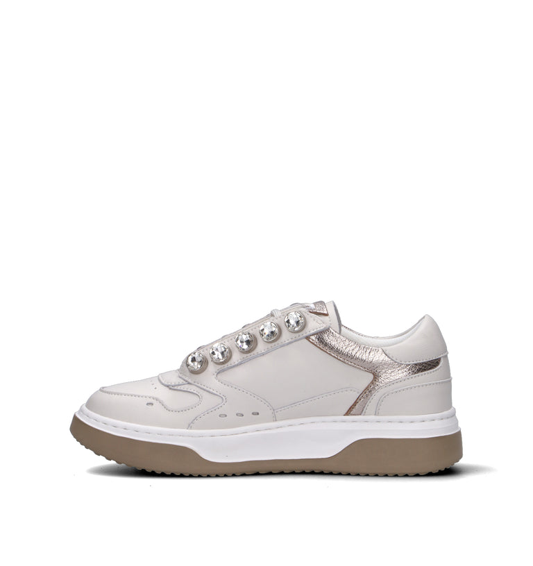 EMANUELLE VEE Sneaker donna bianca in pelle