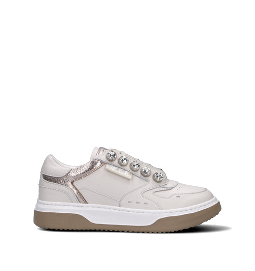 EMANUELLE VEE Sneaker donna bianca in pelle