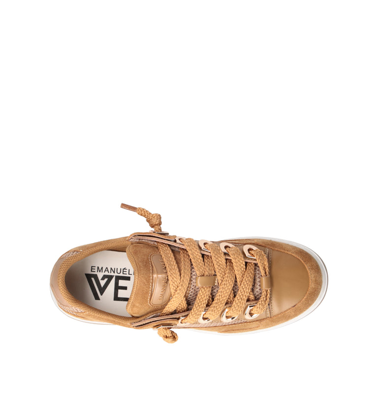 EMANUELLE VEE Sneaker donna cammello