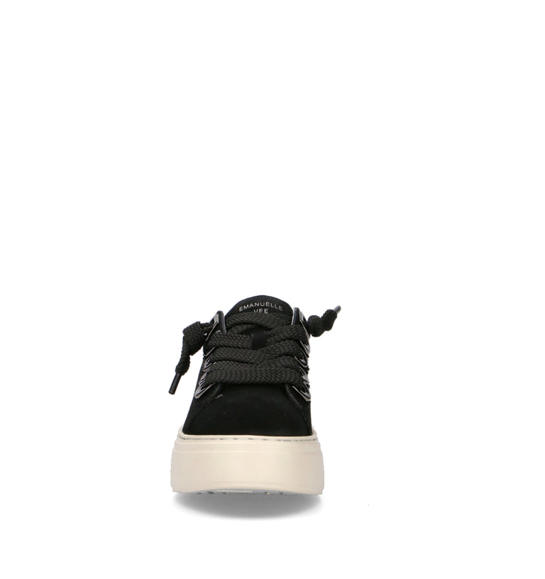EMANUELLE VEE Sneaker donna nera in suede