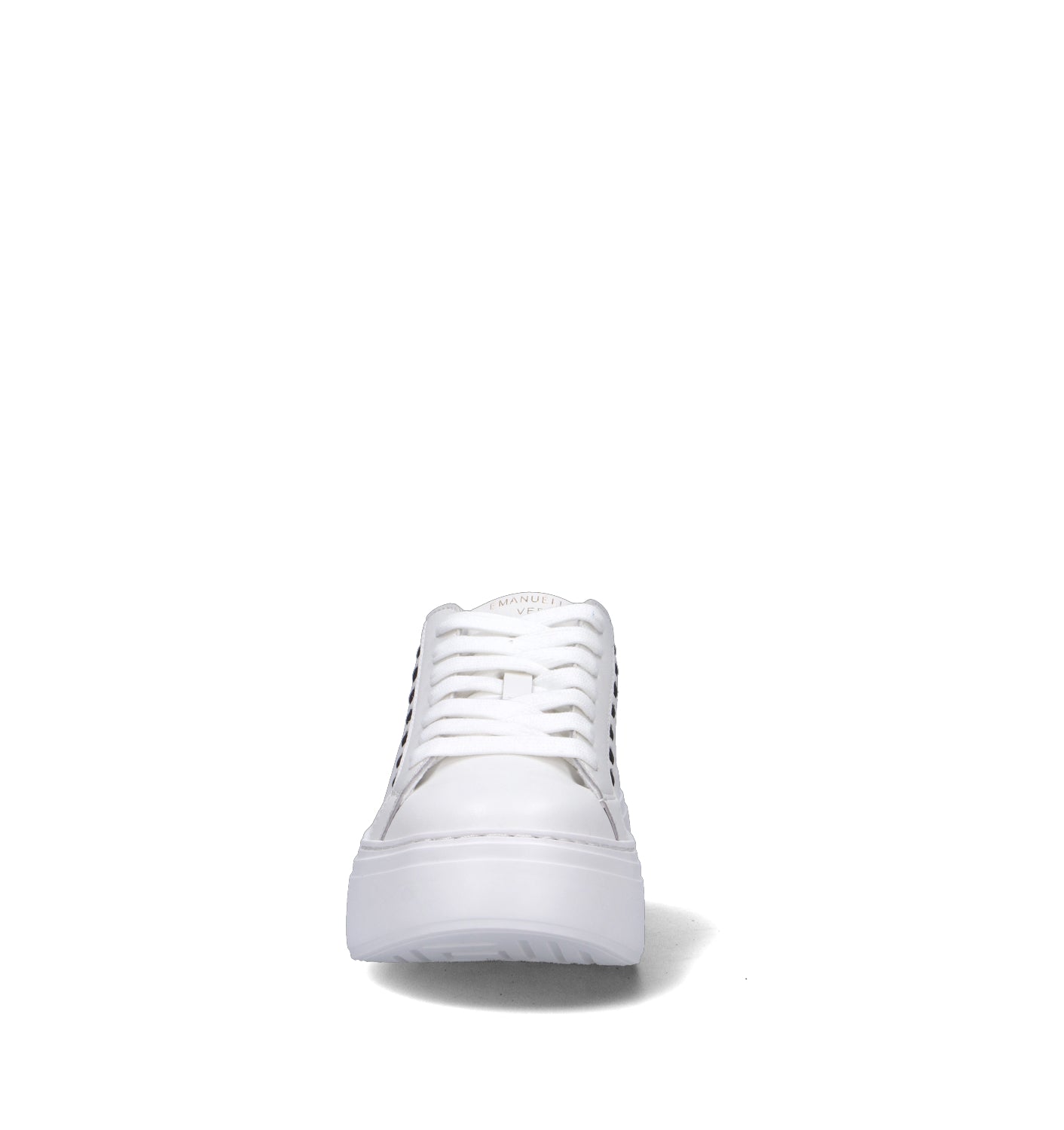 EMANUELLE VEE Sneaker donna bianca/nera in pelle