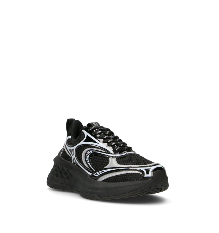 EMANUELLE VEE Sneaker donna nera in pelle