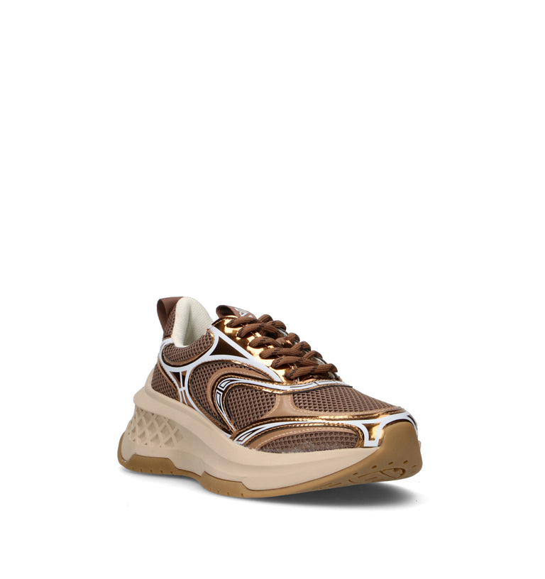 EMANUELLE VEE Sneaker donna bronzo in pelle