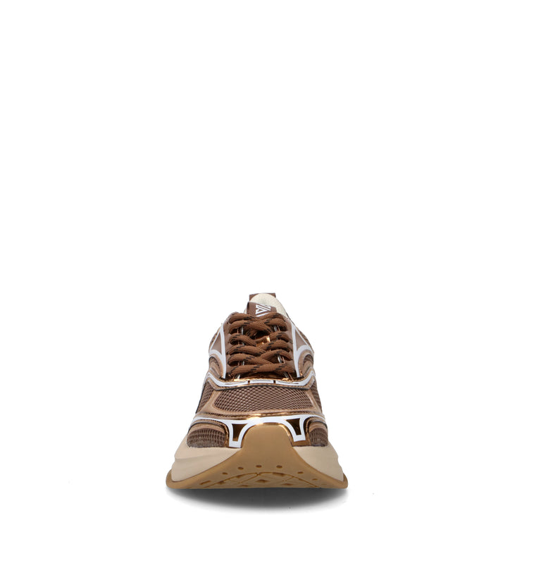 EMANUELLE VEE Sneaker donna bronzo in pelle