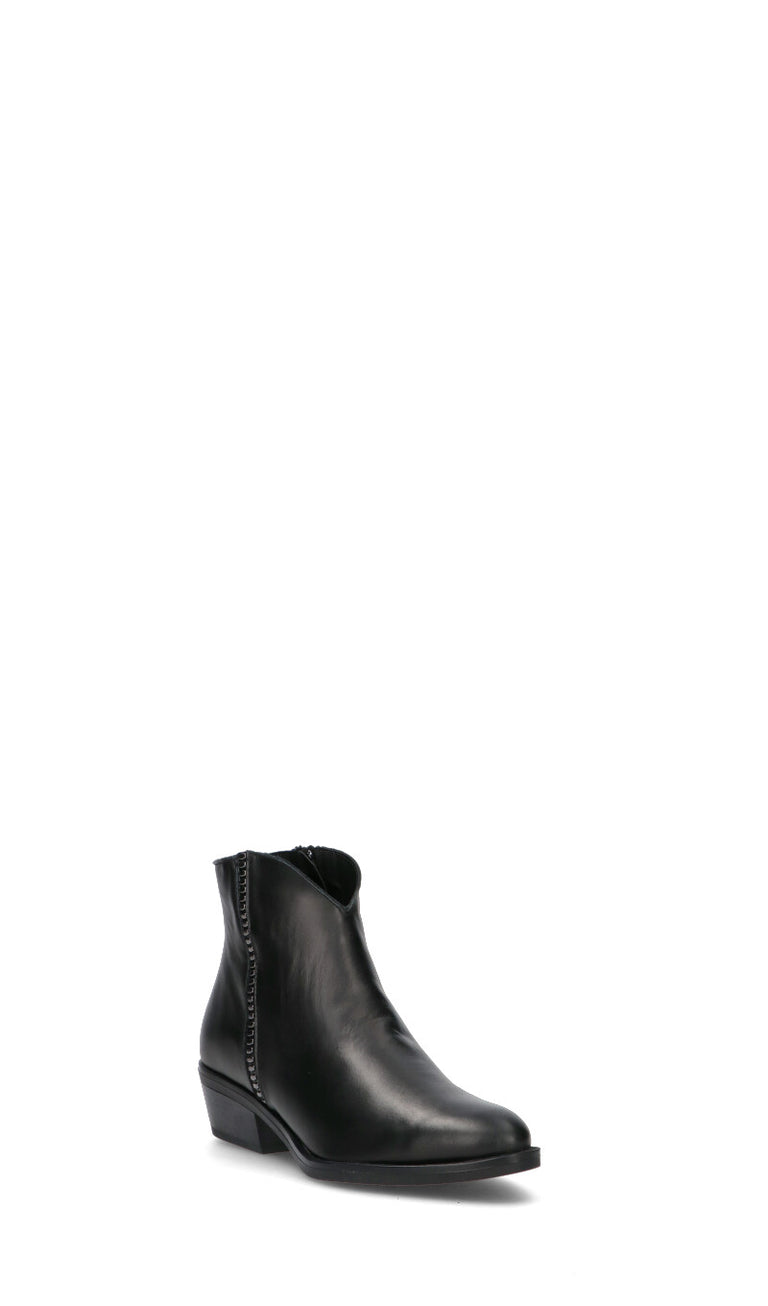 VARIOPINTO Tronchetto donna nero in  pelle