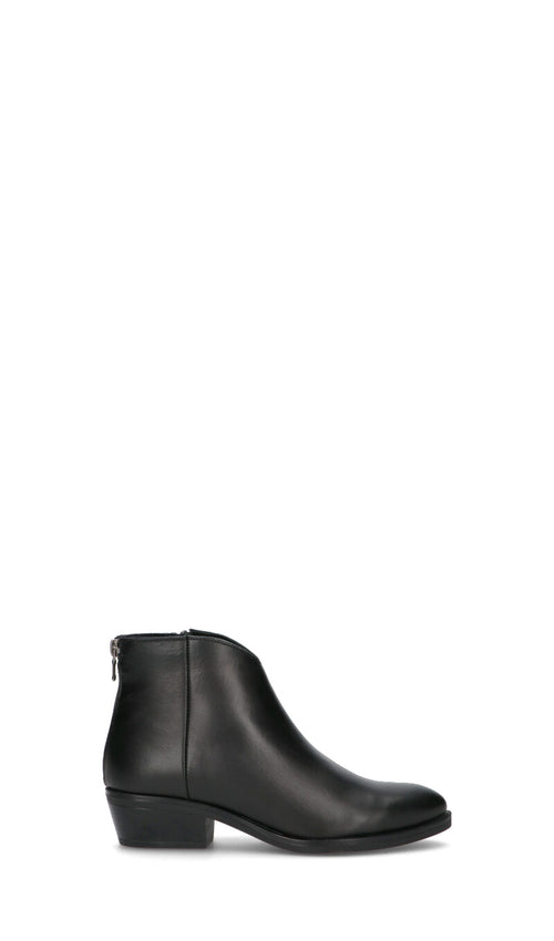 VARIOPINTO Tronchetto donna nero in pelle