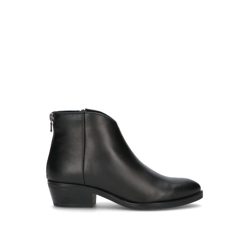 VARIOPINTO Tronchetto donna nero in pelle
