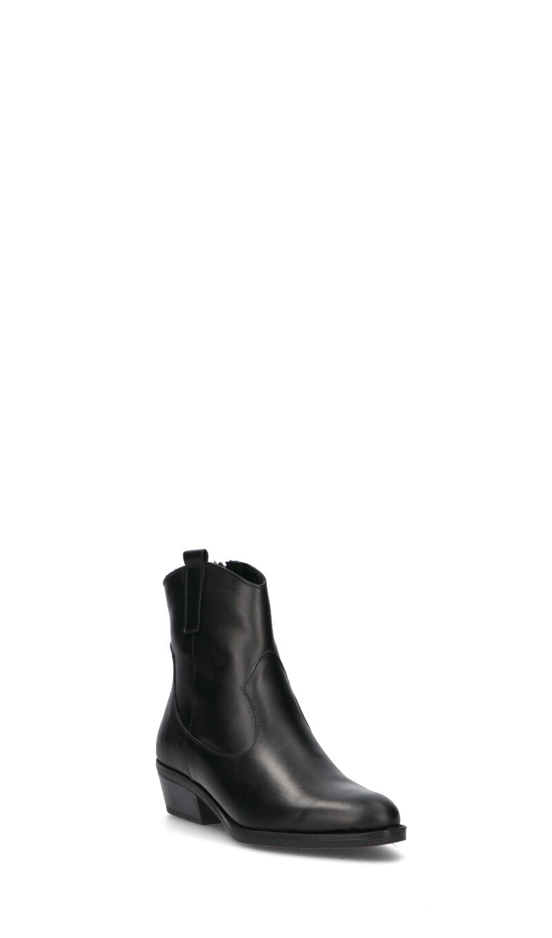 VARIOPINTO tronchetto donna nero in pelle