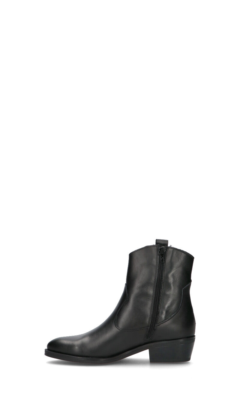 VARIOPINTO tronchetto donna nero in pelle