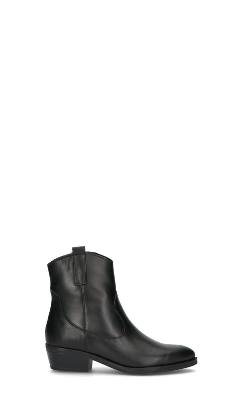 VARIOPINTO tronchetto donna nero in pelle