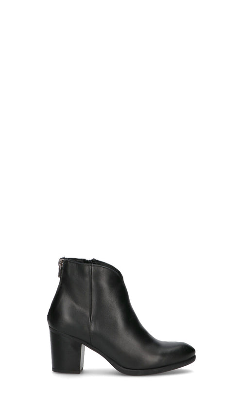 VARIOPINTO Tronchetto donna nero in pelle