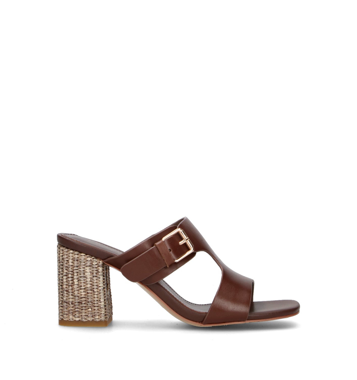 EMANUELLE VEE Sandalo donna marrone in pelle