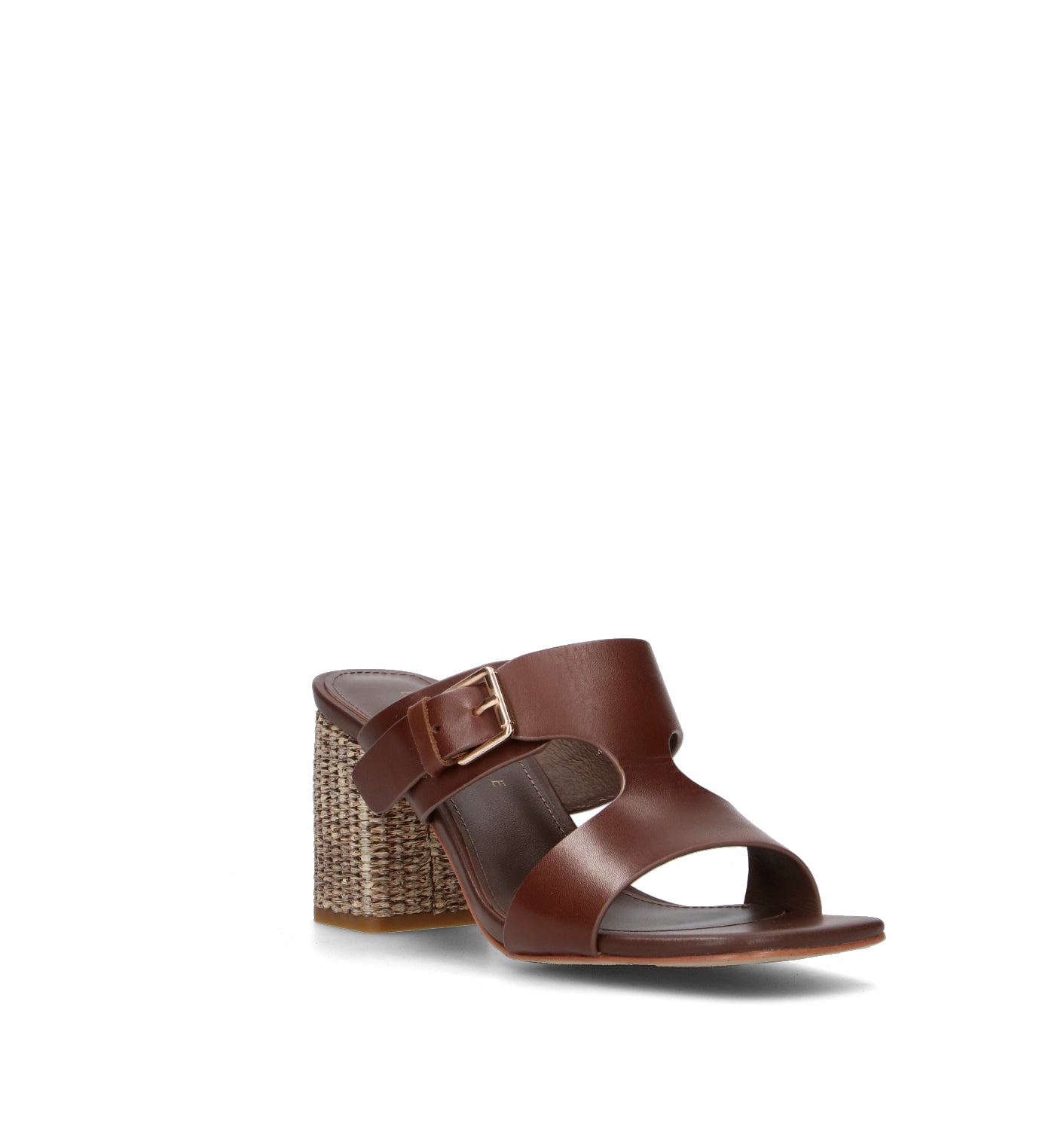 EMANUELLE VEE Sandalo donna marrone in pelle