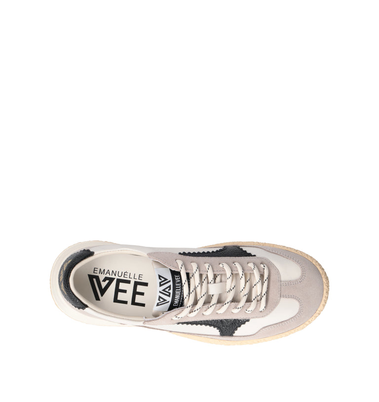 EMANUELLE VEE Sneaker donna bianca in pelle