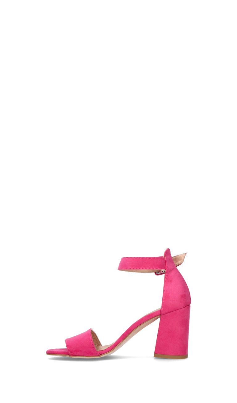 REBECCA VAN DIK Sandalo donna fucsia in suede