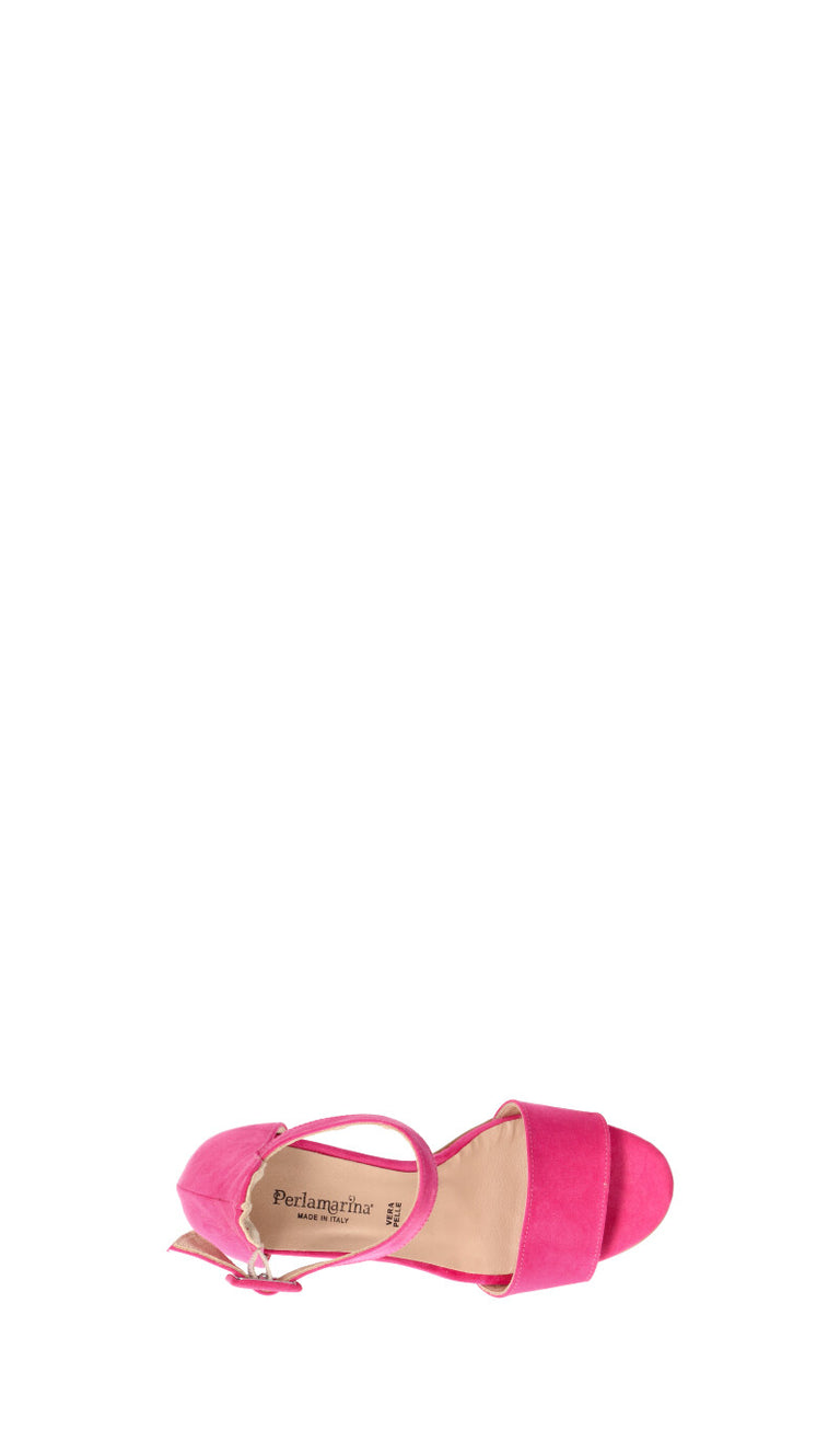 REBECCA VAN DIK Sandalo donna fucsia in suede