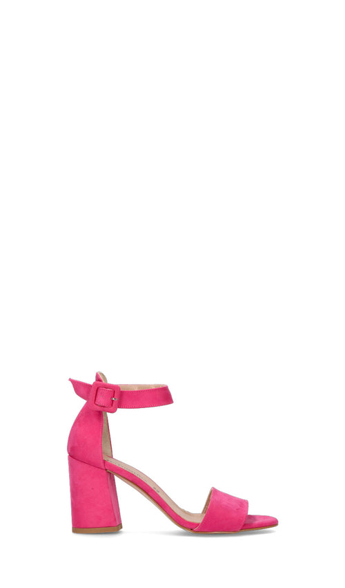 REBECCA VAN DIK Sandalo donna fucsia in suede