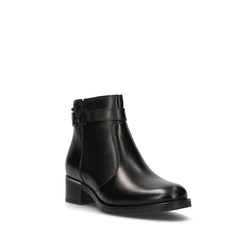 VALLEVERDE Tronchetto donna nero in pelle