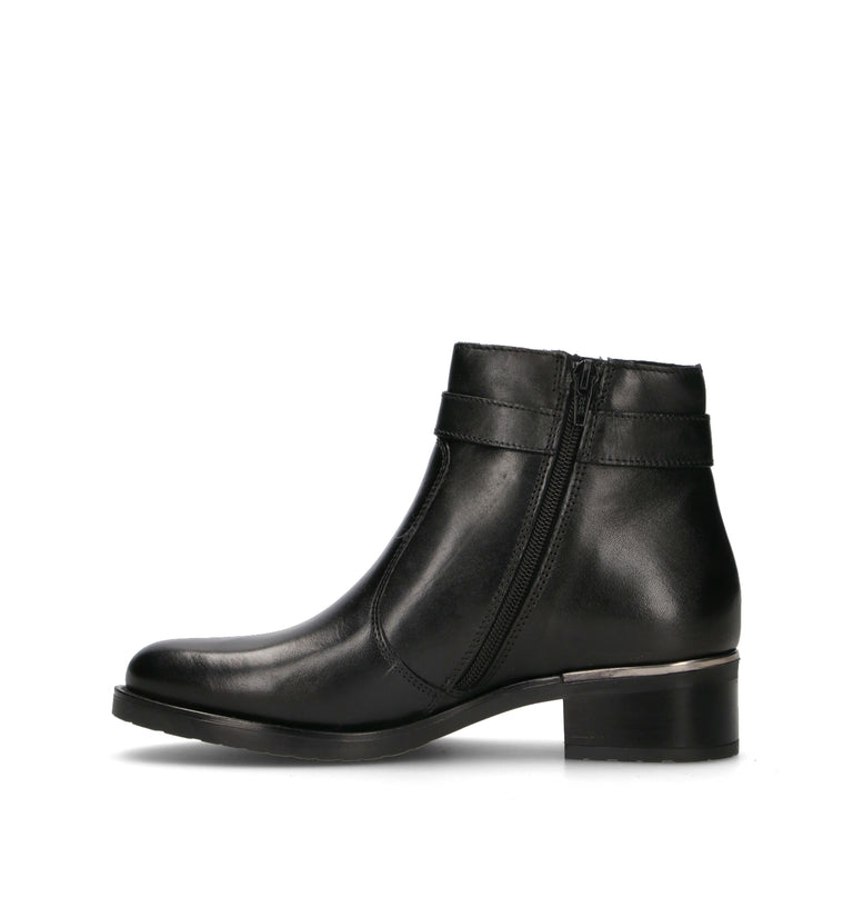 VALLEVERDE Tronchetto donna nero in pelle