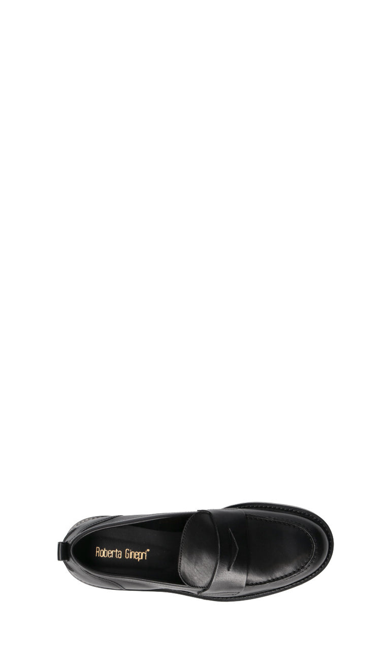 ROBERTA GINEPRI Mocassino donna nero in pelle