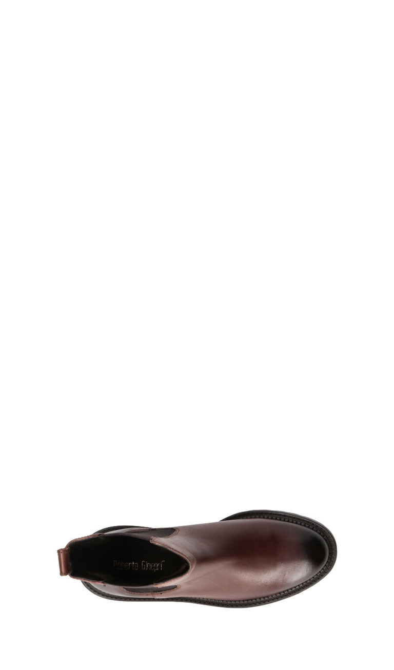 ROBERTA GINEPRI Tronchetto donna marrone in pelle