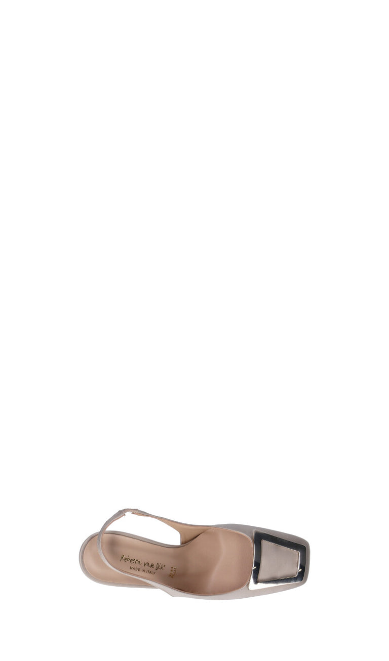 REBECCA VAN DIK Slingback donna beige