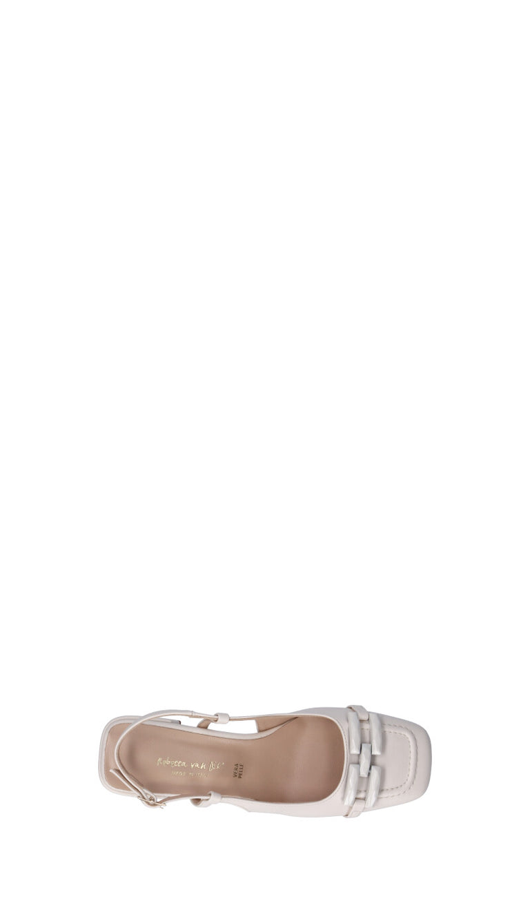 REBECCA VAN DIK Slingback donna bianca
