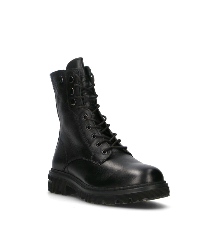 VALLEVERDE Anfibio donna nero in pelle