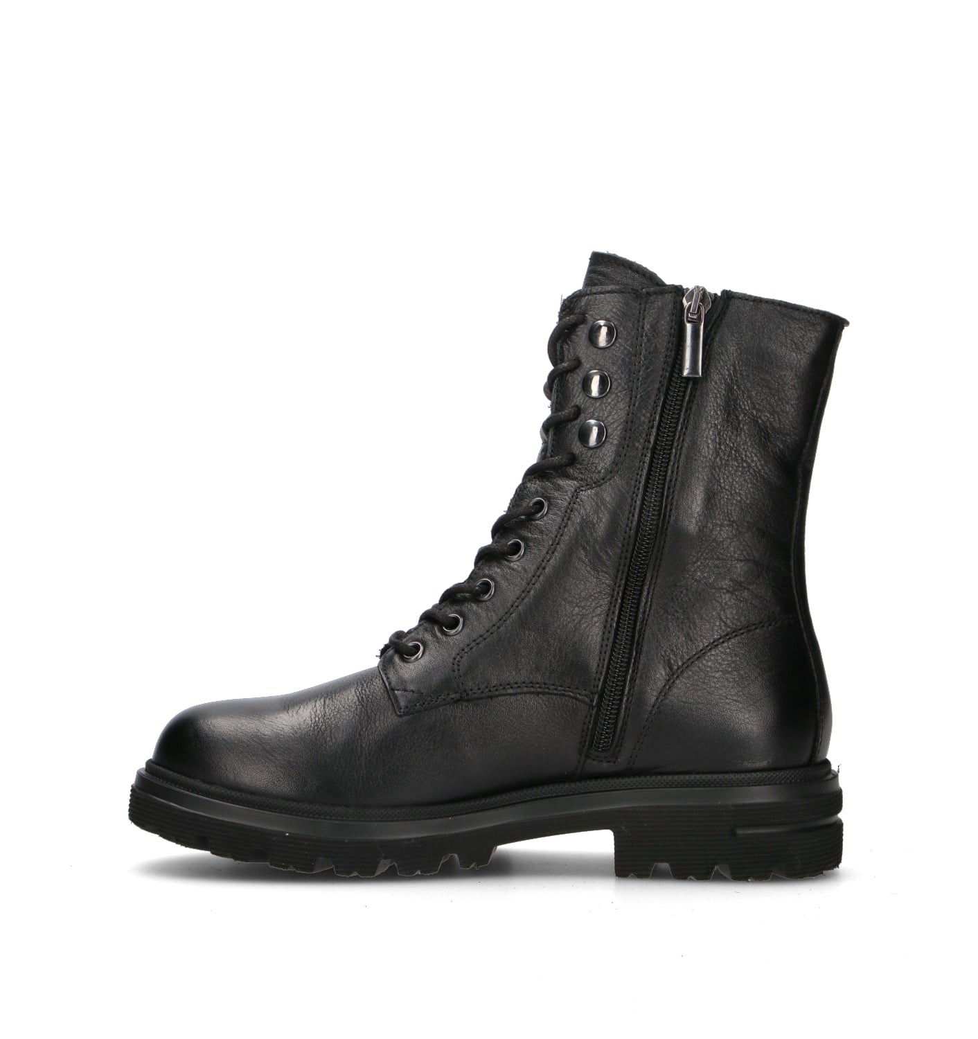VALLEVERDE Anfibio donna nero in pelle