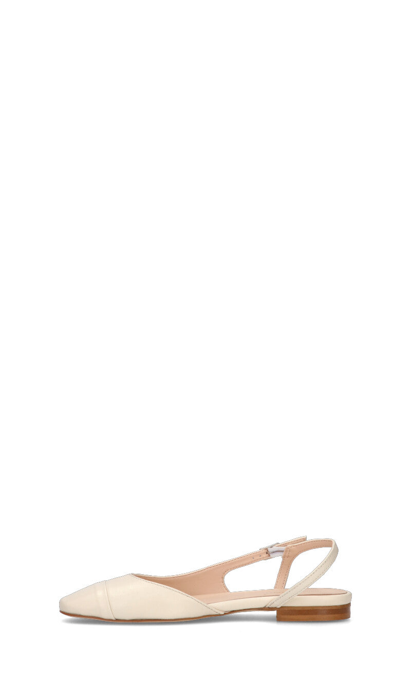 ROBERTA GINEPRI Slingback donna panna in pelle